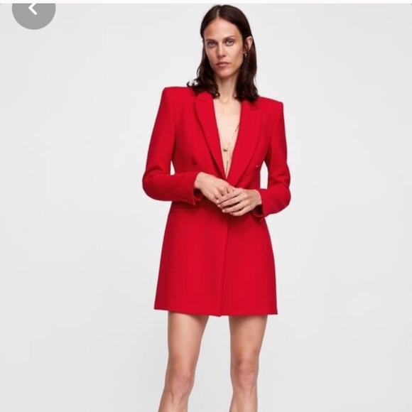 Zara Jackets & Blazers - Zara Red Blazer